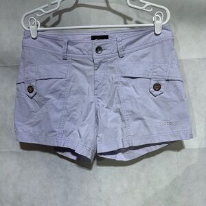 Marmot Women’s 8 Ginny Shorts Lavender Purple Lightweight Stretch Hiking 5" EUC